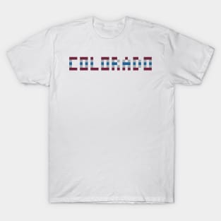 Pixel Hockey State Colorado 2017 T-Shirt